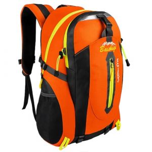 OcioDual Sac a Dos Randonnee 30L Orange, Sac Randonn&eacute;e, Voyage Imperm&eacute;able L&eacute;ger, Sac de Voyage Cabine Pliable, Sac a Dos Homme Montagne Trekking