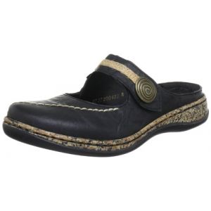 Rieker 46391 Sabots femme Noir (Schwarz) 41 EU