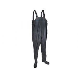 Iso Trade Salopette de pêche à bretelles réglables, bottes, taille 42