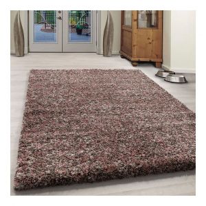 Allotapis Tapis shaggy rectangle bicolore moderne Benno Rose 200x290