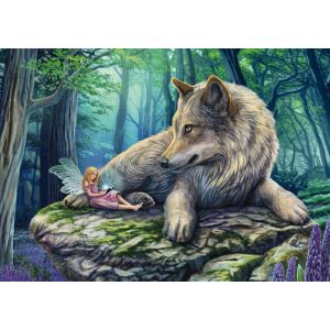 Schmidt Spiele 59714 Loup et Elfe, Puzzle 500 pièces, Multicolore