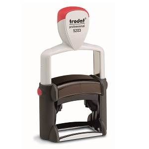 Trodat METAL LINE 5203 | Tampon encreur RECTANGLE 49 x 28 mm | 6 lignes | EMPREINTE OFFERTE