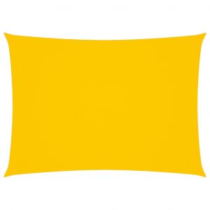 VidaXL Voile de parasol Tissu Oxford rectangulaire 2x4 m Jaune