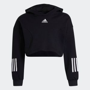 Adidas Sweat-shirt à capuche XFG Regular Cropped Noir - Noir - Taille 128 cm