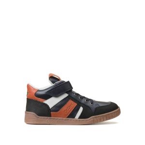 Image de Kickers Baskets cuir Wincky CDT Bleu/Rouge - Taille 28;29;30;31;32;33;34;35;36;37;38