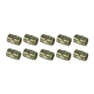Diam Manchon double en laiton mâle 3/4' x 10 pièces