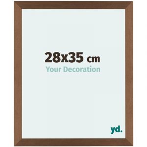Yd. - Your Decoration - 28x35 cm - Cadres Photo en mdf Avec Verre acrylique - Anti-Reflet - Excellente Qualité - Cuivre Décor - Cadre Decoration