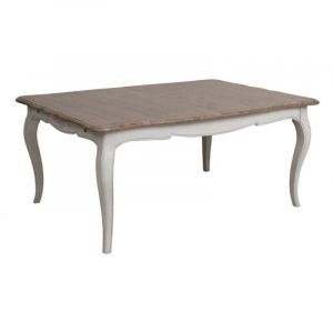 Table Rectangulaire Extensible 12/14 Personnes - Bois - Blanc - Interior's