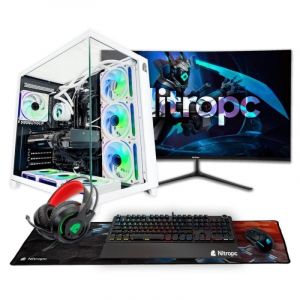 Pack NitroPC Diamond i7-12700KF PC de bureau 32 Go 2 To NVMe RTX 5060 Écran 27" Périphériques