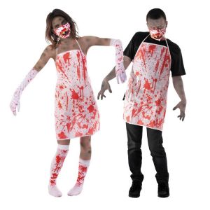 Ruedelafete Tablier ensanglanté éco intissé adulte (à l'unité)