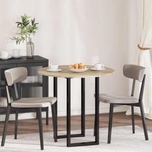 VidaXL Plateau de table Ch&ecirc;ne sonoma 80 x 80 x 1.5 cm