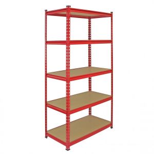 Monster shop Monster Racking Monster Racking - 10 Rayonnages Z-Rax en Acier Sans Boulons Rouges 90cm x 183cm x 45cm