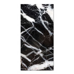 Tapis vinyle marbre noir 80x250cm