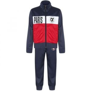 Jogging Foot Veste Et Pantalon De L'&eacute;quipe De Paris (Taille 4 Ans,Couleur Bleu)