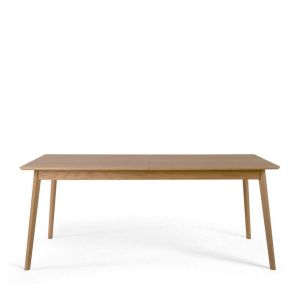 DRAWER SKOLL - Table à manger extensible 180-230x80cm - Blanc cassé