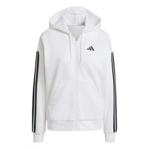 Adidas Sweatshirt &agrave; capuche zipp&eacute; femme Essentials 3-Stripes Fleece