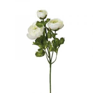 Fleur Artificielle Renoncule 60cm Blanc Prix