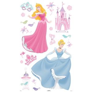 Stickers géant Disney Princesse : Cendrillon et Aurore