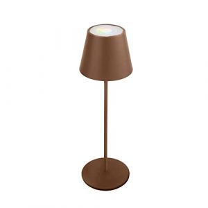 Velamp Lampe De Table Tactile Led Rechargeable Corten