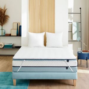 Someo Pack surmatelas 130x190 mémoire de forme Songe et oreiller