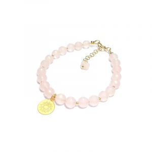Bracelet quartz rose chakra anahata