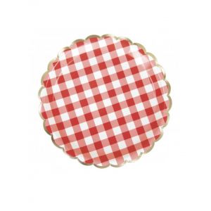 Party Pro 8 Assiettes Carton FESTONN&Eacute; GUINGUETTE Party 23CM