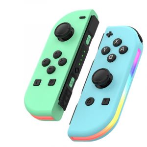 Paire De Manettes Joy-Con Switch Sans Fil Contrôleur Pour Switch/Oled/Lite Avec Double Vibration/6-Axis Gyro/Screenshot