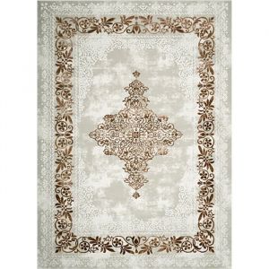 Mani Textile TPS_BAROQ_BEI_80 Tapis, Polyester, Beige, x_150_cm