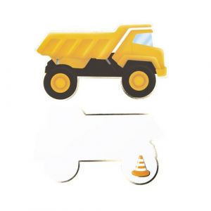 Ruedelafete Lot de 8 invitations camion pour anniversaire