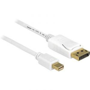 Delock 83485 - Câble mâle mini-DisplayPort vers DisplayPort mâle] 7 m blanc