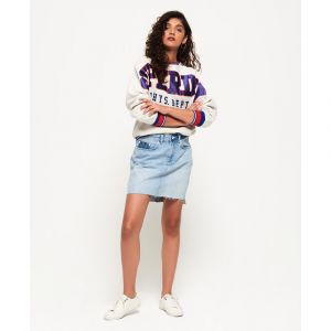 Image de Superdry Jupes Denim Mini - Maldive Tide Blue - XXS