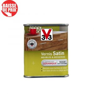 Image de V33 Vernis meuble et objet, chêne foncé satiné, 0.25l