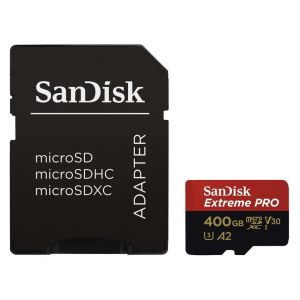 Sandisk Extreme PRO microSDXC UHS-I U3 400 Go + Adaptateur SD