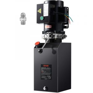 VEVOR Pompe Hydraulique AC 220 V 14 L Groupe Hydraulique Simple Effet Débit d'Huile 6,4 L/min Max. Pression de Décharge 22 MPa pour Camion à Benne Basculante Nacelle Élévatrice Remorque Levage Bennage