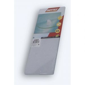 Mottez Tablette en verre 2 coins carr&eacute;s L.40xl.15cm