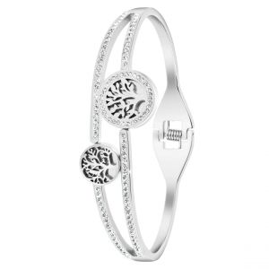Jonc Femme So Charm - B2931-ARGENT - Bracelet Arbre De Vie