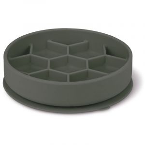 Zolux Ecuelle slow feeder silicone m gris pour chien