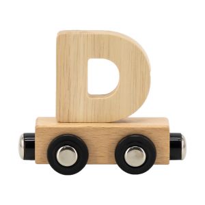Image de Lettre Train Naturel Lettre D MULTICOLORE Tryco