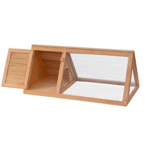 Cage clapier pour animaux 98 x 50 x 41 cm bois marron 02_0000576