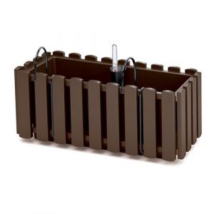Jardinière de balcon marron 38x18x16 2 cm