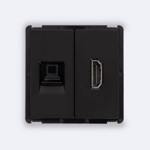 Prise Internet RJ45 CAT 6 + HDMI Modern Noir