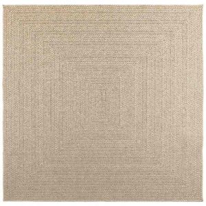 VidaXL Tapis zizur beige 200x200 cm aspect de jute intérieur extérieur