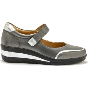 Pediconfort Ballerines Babies cuir &agrave; patte scratch