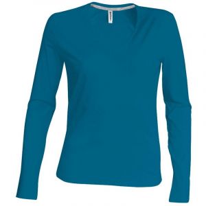 Kariban T shirt femme manches longues col v
