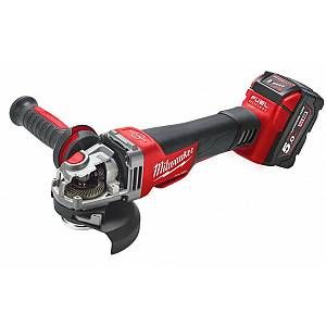 Image de Milwaukee M18 CAG125XPDB-502X 18V Li-Ion Set meuleuse d'angle sans fil (2x 5,0Ah sans fil) dans HD Box - M14 x 125mm