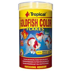 Tropical Goldfish Color farbverstärk en Forme de Flocon Nourriture, 1er Pack