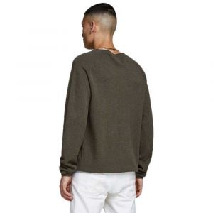 Jack & Jones NOS Jjehill Knit Crew Neck Noos Pull, Vert (Olive Night Detail: Melange), XX-Large Homme