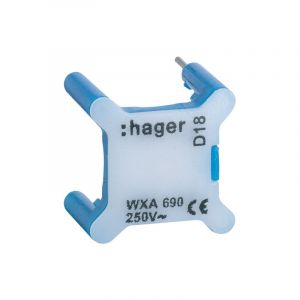 Hager Voyant pour inter gallery 230v bleu Réf. WXA690