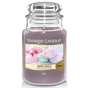 Yankee Candle Bougie parfumée | Grande bougie parfumée Berry Mochi | Collection Festival Fleurs de Sakura | Durée de combustion : jusqu'à 150 heures | Cadeau idéal pour la fête des mères
