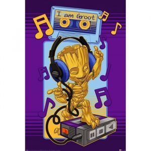 Poster Rock à Gogo Groot Les Gardiens de La Galaxie - Groot Cassette